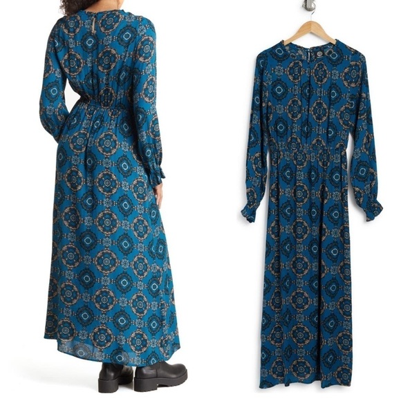 NWT Bobeau
Floral Print Ruffle Long Sleeve Ankle Length
Dress size XL - Picture 2 of 4